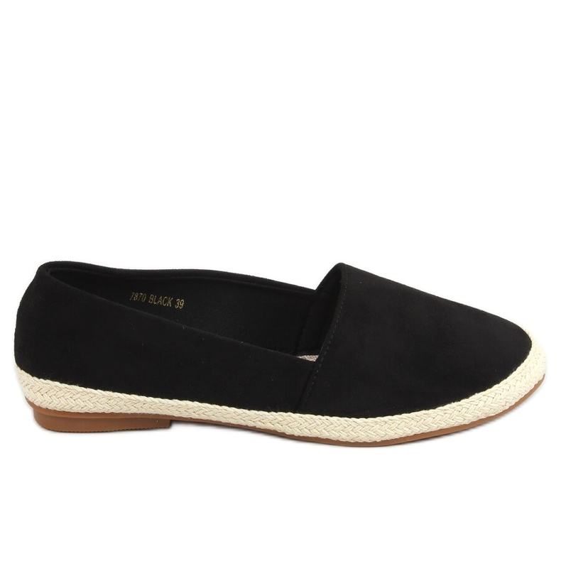 Tenisówki espadryle czarne 7870 Black