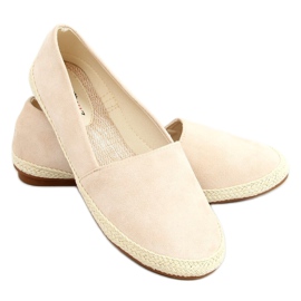 Tenisówki espadryle beżowe 7870 Beige beżowy