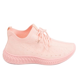 Buty sportowe skarpetkowe różowe 7819 LT.PINK