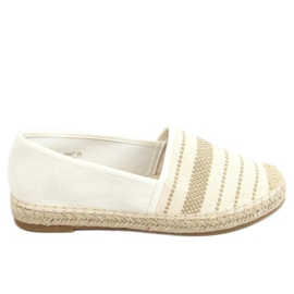 Espadryle damskie beżowe 3447 Beige beżowy