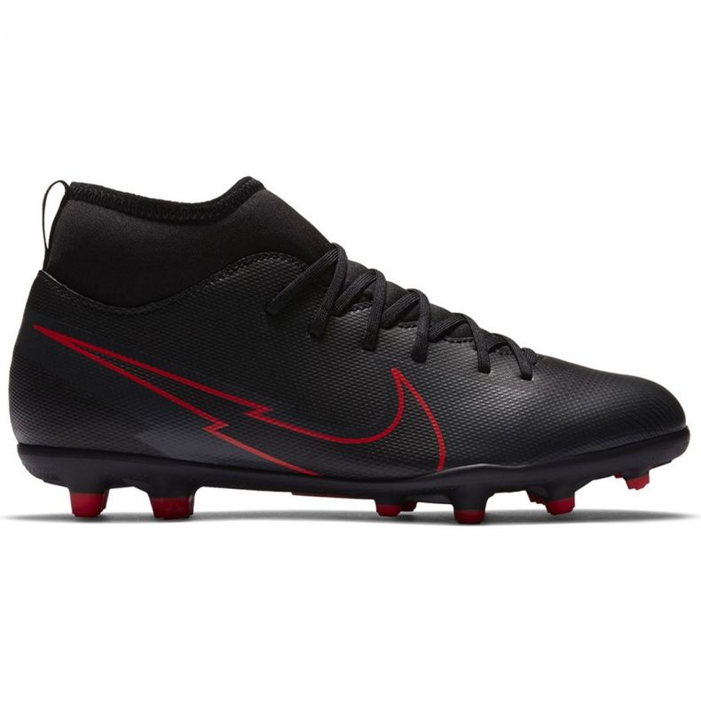 Buty piłkarskie Nike Mercurial Superfly 7 Club FG/MG Jr AT8150 060 czarne czarne