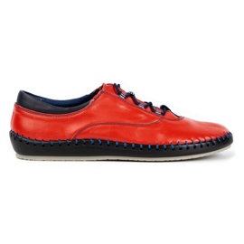 Olivier Buty męskie casual 312K czerwony lico czerwone
