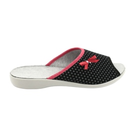 Befado obuwie damskie pu 254D109 Viki czarne czerwone