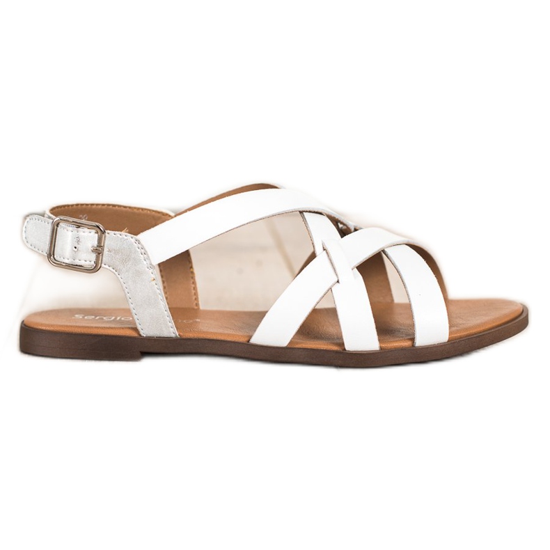 Casualowe Sandałki Sergio Leone białe