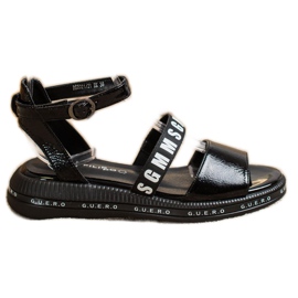 Filippo Czarne Sandały Fashion