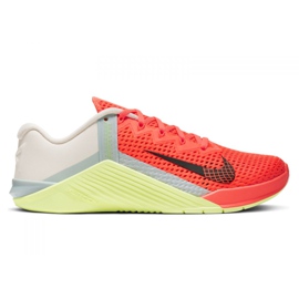 Buty treningowe Nike Metcon 6 W AT3160-800 pomarańczowe wielokolorowe