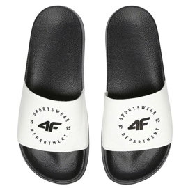 Klapki 4F W H4L21-KLD002 10S białe czarne