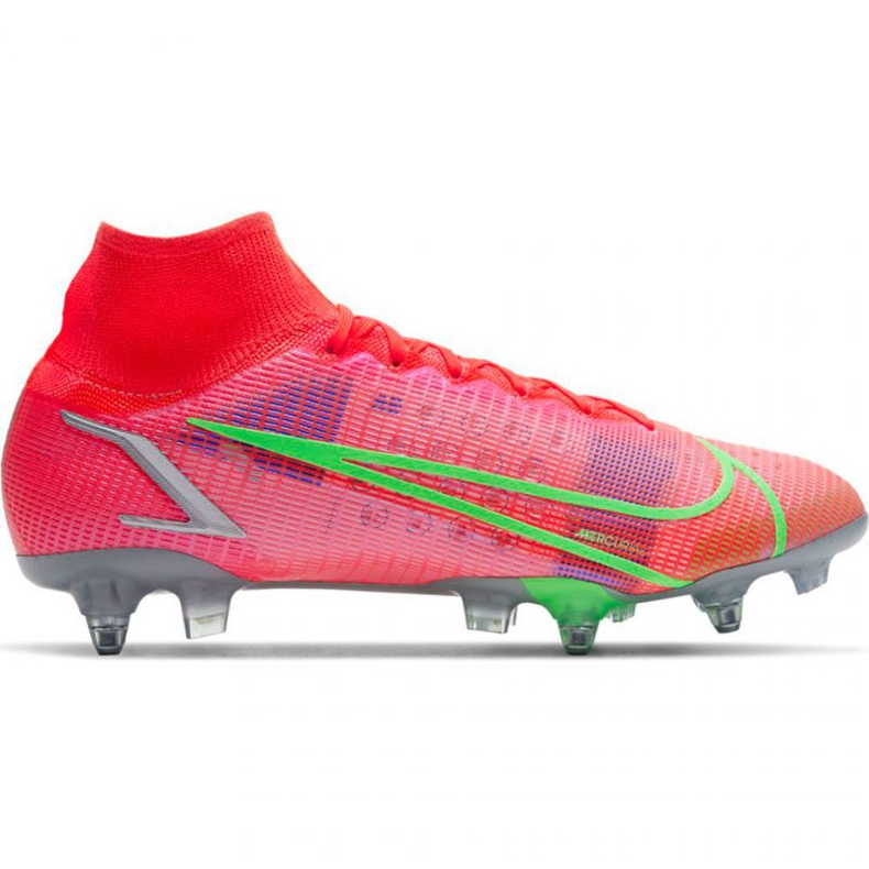 Buty piłkarskie Nike Mercurial Superfly 8 Elite SG-PRO Ac M CV0960 600 pomarańczowe pomarańcze i czerwienie