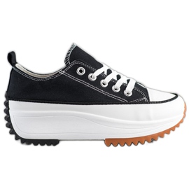 SHELOVET Trampki Na Wysokiej Platformie czarne