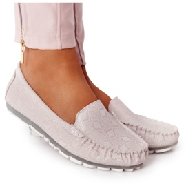 Skórzane Mokasyny Rio Flore Eco-Friendly szare