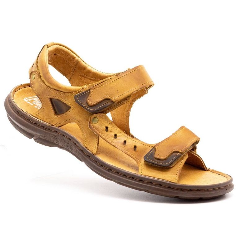 Polbut Sandały 277 rude pomarańczowe