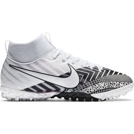Buty piłkarskie Nike Mercurial Superfly 7 Academy Mds Tf Jr BQ5407 110 białe biały, biały, czarny