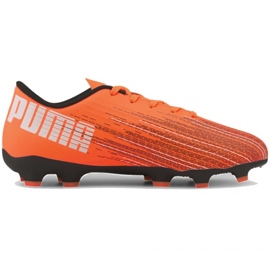 Buty piłkarskie Puma Ultra 4.1 Fg Ag Jr 106100-01 wielokolorowe pomarańcze i czerwienie