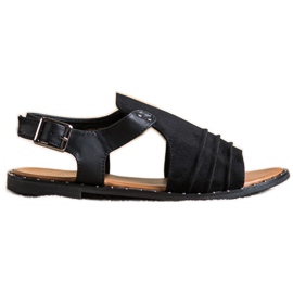 Zabudowane Sandałki VINCEZA czarne