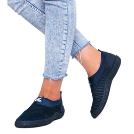 BM Granatowe sneakersy sportowe Milly niebieskie