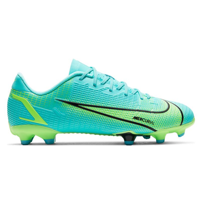 Buty piłkarskie Nike Vapor 14 Academy Mg Jr CV0811-403 zielone niebiesko-zielony