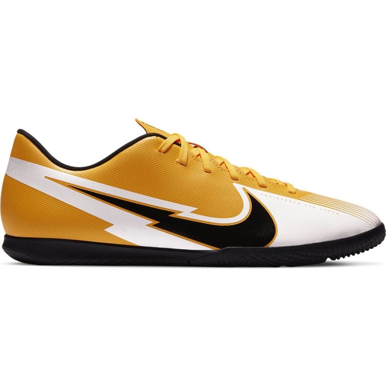 Buty piłkarskie Nike Mercurial Vapor 13 Club Ic M AT7997 801 czarny, biały, czarny, żółty żółte