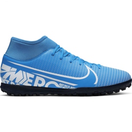 Buty piłkarskie Nike Mercurial Superfly 7 Club Tf Jr AT8156 414 wielokolorowe niebieskie