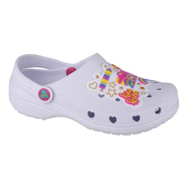 Klapki Skechers Heart Charmer Photobomb Jr 308003L-WMLT 308003L-WMLT białe czarne