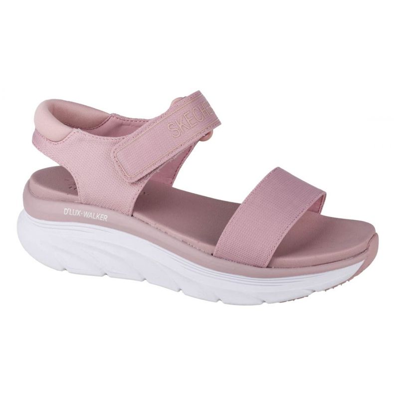 Sandały Skechers D'Lux Walker-New Block W 119226-BLSH czarne różowe