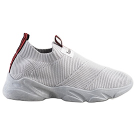 SHELOVET Wsuwane Sneakersy Fashion szare