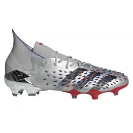 Buty piłkarskie adidas Predator Freak.1 Fg M FY1050 szare srebrny