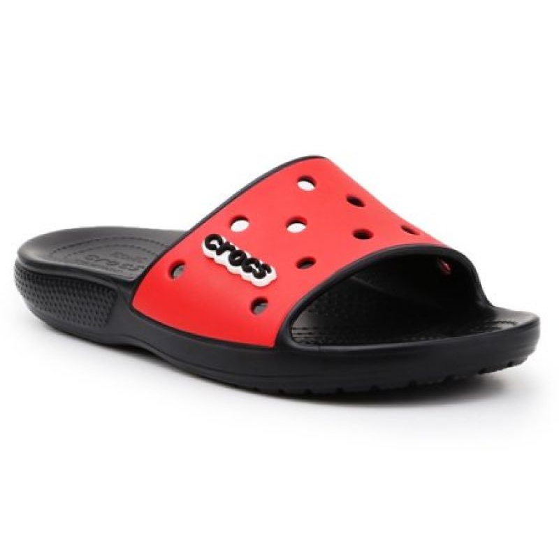Klapki Crocs Classic Colorblock Slide M 206882-0X9 czerwone