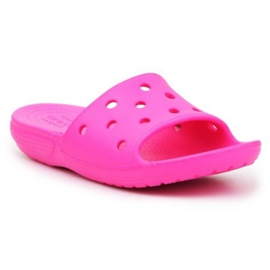 Crocs Klapki Grocs Classic Slide K 206396-6QQ różowe