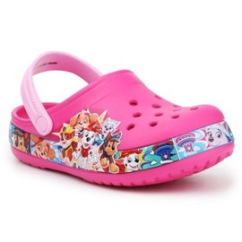 Klapki Crocs Psi Patrol Fl Paw Patrol Band Clog Jr 205509-670 różowe
