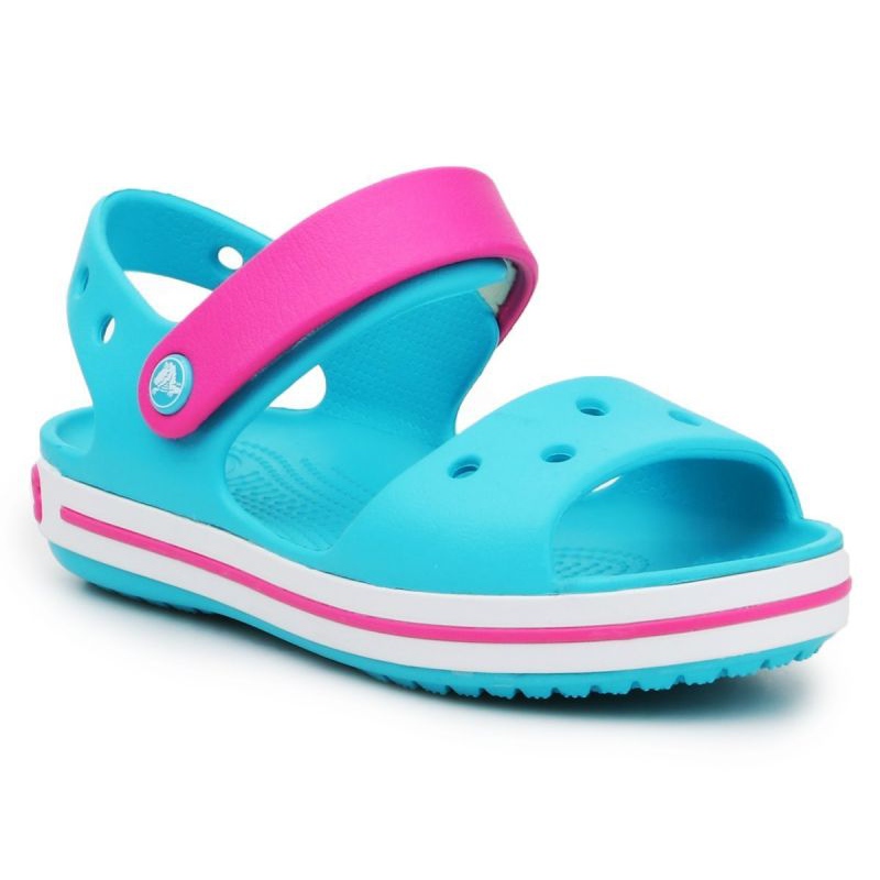 Sandały Crocs Crocband Sandal Kids 12856-4SL niebieskie różowe