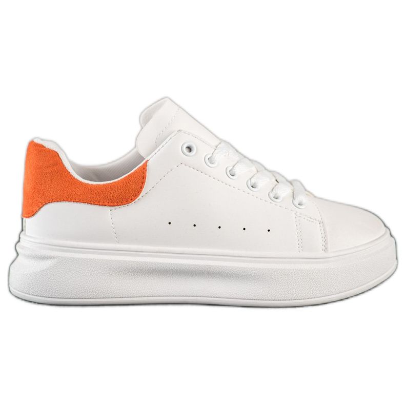 SHELOVET Białe Sneakersy Na Platformie