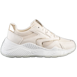 SHELOVET Stylowe Sneakersy brązowe