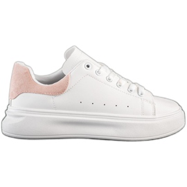 SHELOVET Białe Sneakersy Na Platformie