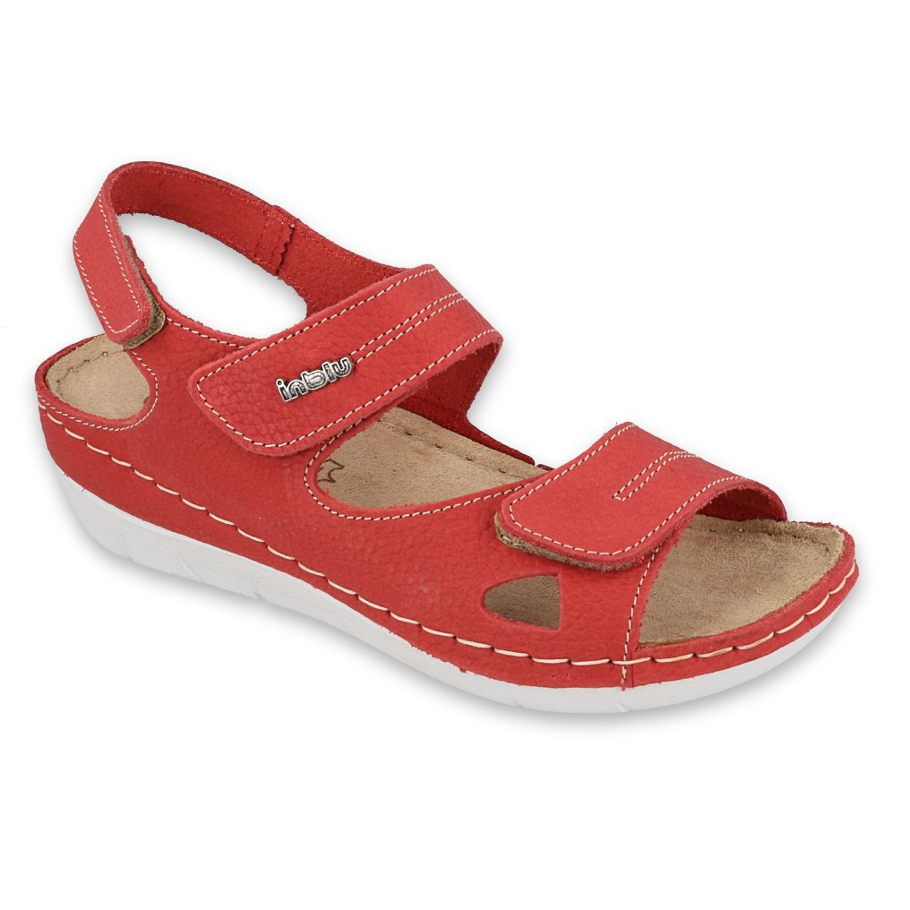 Inblu sandały obuwie damskie  158D157 czerwone