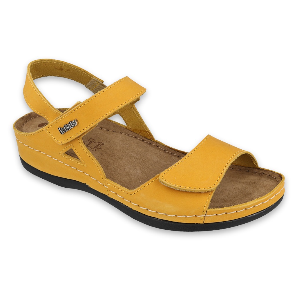 Inblu sandały obuwie damskie  158D161 żółte