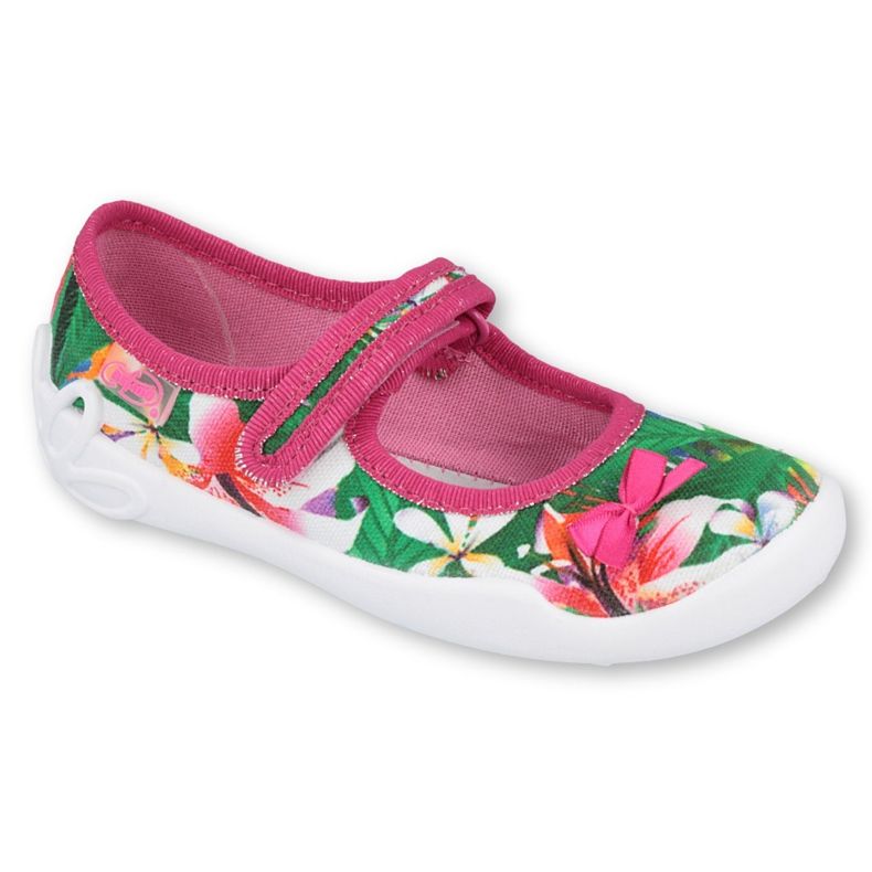 Befado obuwie dziecięce 114X431 różowe zielone