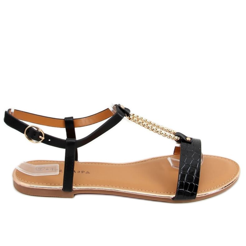 Sandałki damskie czarne F-18 Black