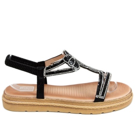 Sandałki damskie czarne JN11-34 Black