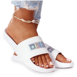 Damskie Klapki Big Star HH274A035 Białe