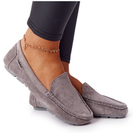 PH1 Damskie Zamszowe Mokasyny Szare San Marino