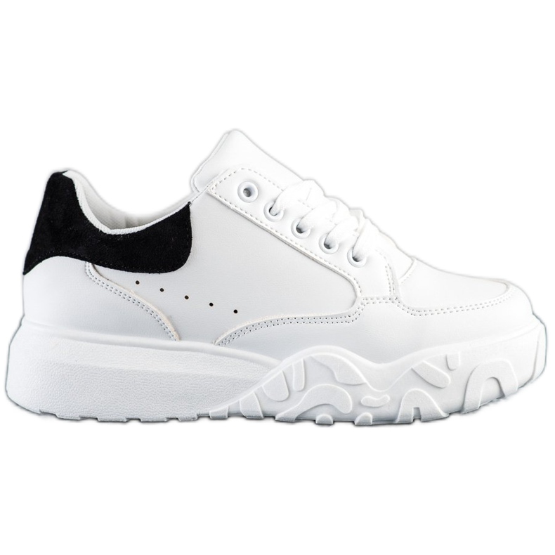 SHELOVET Modne Białe Sneakersy