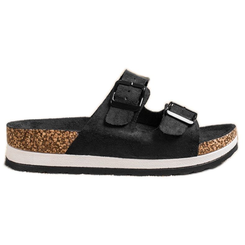 Evento Casualowe Klapki czarne