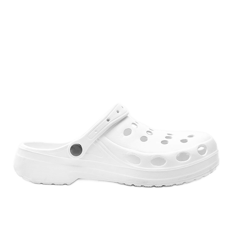 Białe klapki typu  koksy męskie David