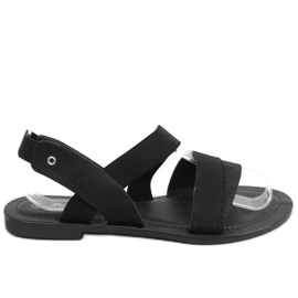 Sandałki damskie czarne S060115 Black
