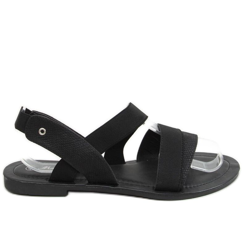 Sandałki damskie czarne S060115 Black