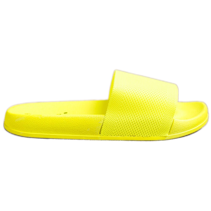 SHELOVET Neonowe Klapki żółte
