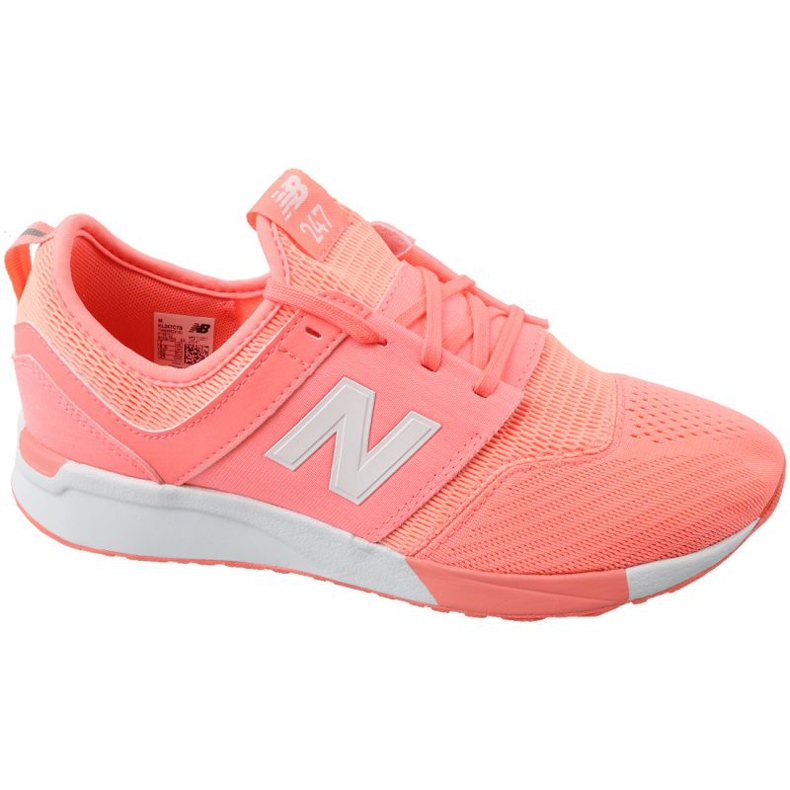 Buty New Balance Jr KL247C7G pomarańczowe białe