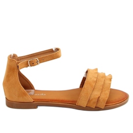 Sandałki damskie camel S060195 Camel brązowe