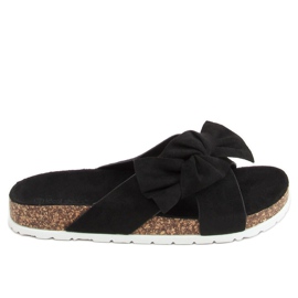 Klapki korkowe czarne 7853 Black