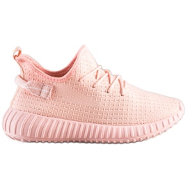 Marquiz Tekstylne Sneakersy różowe